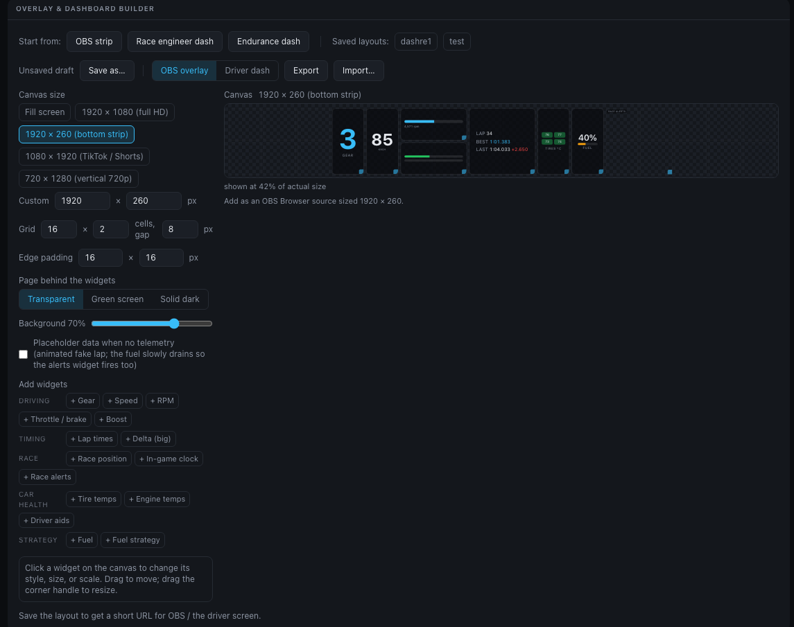 Layout builder